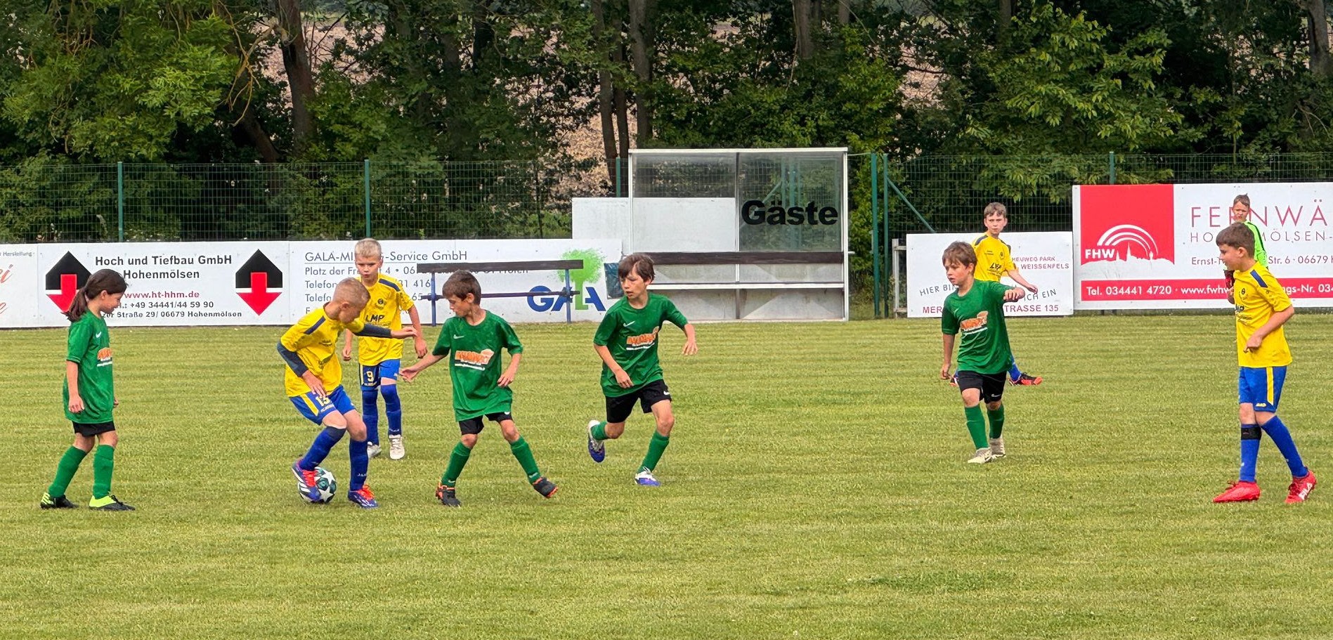 F-Junioren beim Turnier des SV Großgrimma